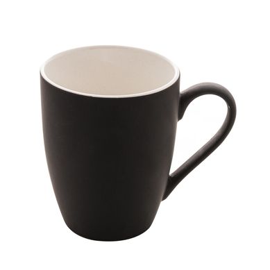 Caneca de Porcelana Soft Touch Preta 350ml Lyor