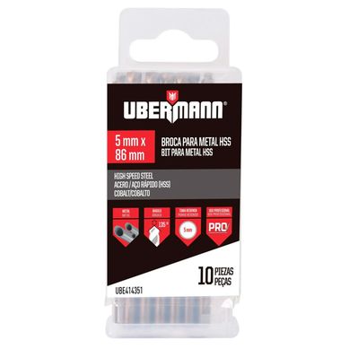 Kit com 10 Brocas 5mm M35 Ubermann