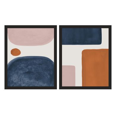 Kit com 2 Quadros sem Vidro 45x55cm Caminhos Kapos