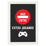 Quadro sem Vidro 22x32cm Atenção: Jogo On Line Kapos