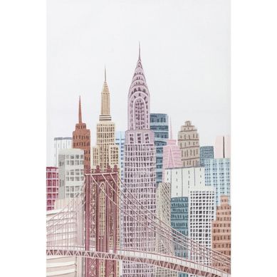 Quadro Decorativo Canvas 80X120 cm Cidade Sq2 Homy