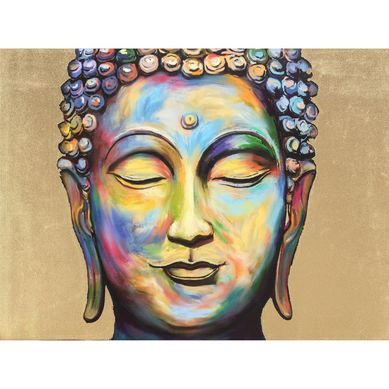 Quadro Decorativo Canvas 80X60 cm Buda Centro Homy