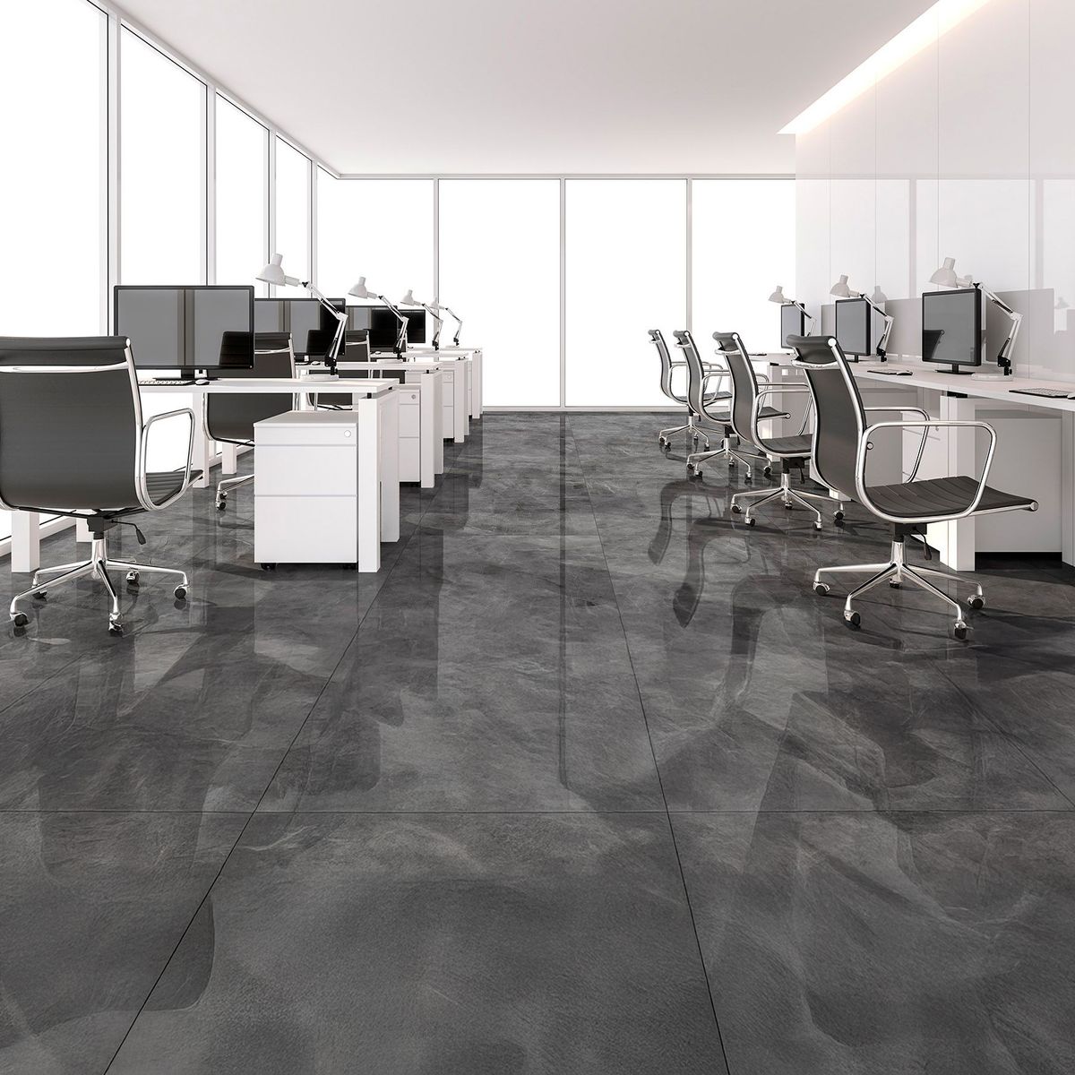 Porcelanato Delta Pulpis Grafite Polido 84x84cm, marca Delta - Foto Principal