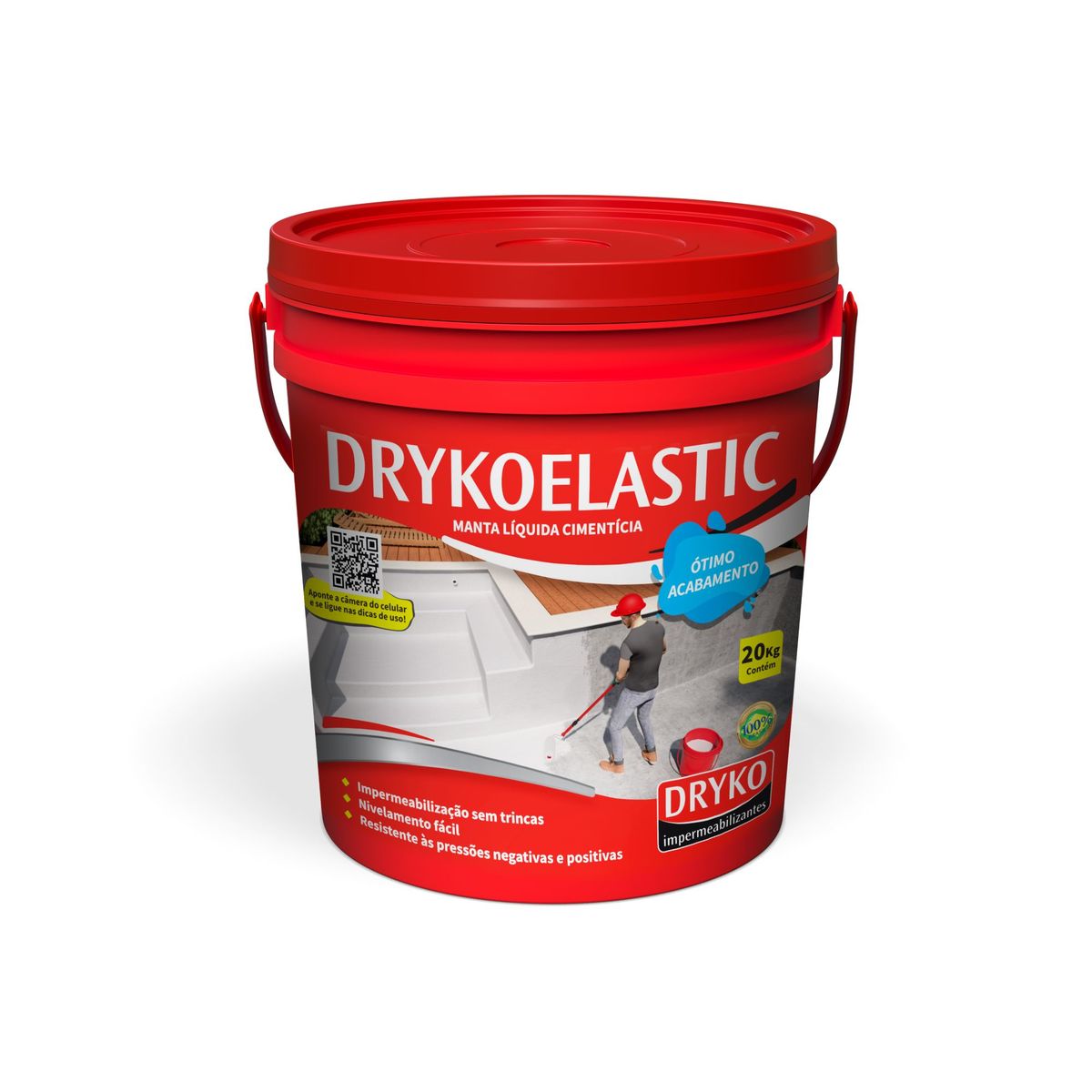 Manta Líquida Cimentícia Drykoelastic Balde 20 kg Dryko, marca Dryko - Foto 2