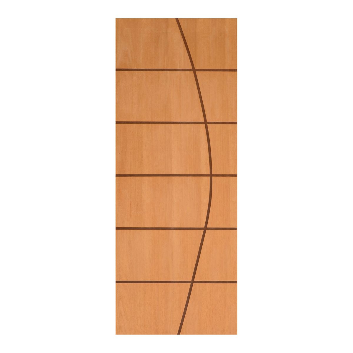 Folha de Porta Madeira Sarrafeada Curupixa Natural 210x62x3,5cm VR-102, marca Alvorada - Foto Principal