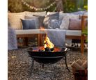 Braseiro Circular com Suporte 60cm Aço Just Home Collection