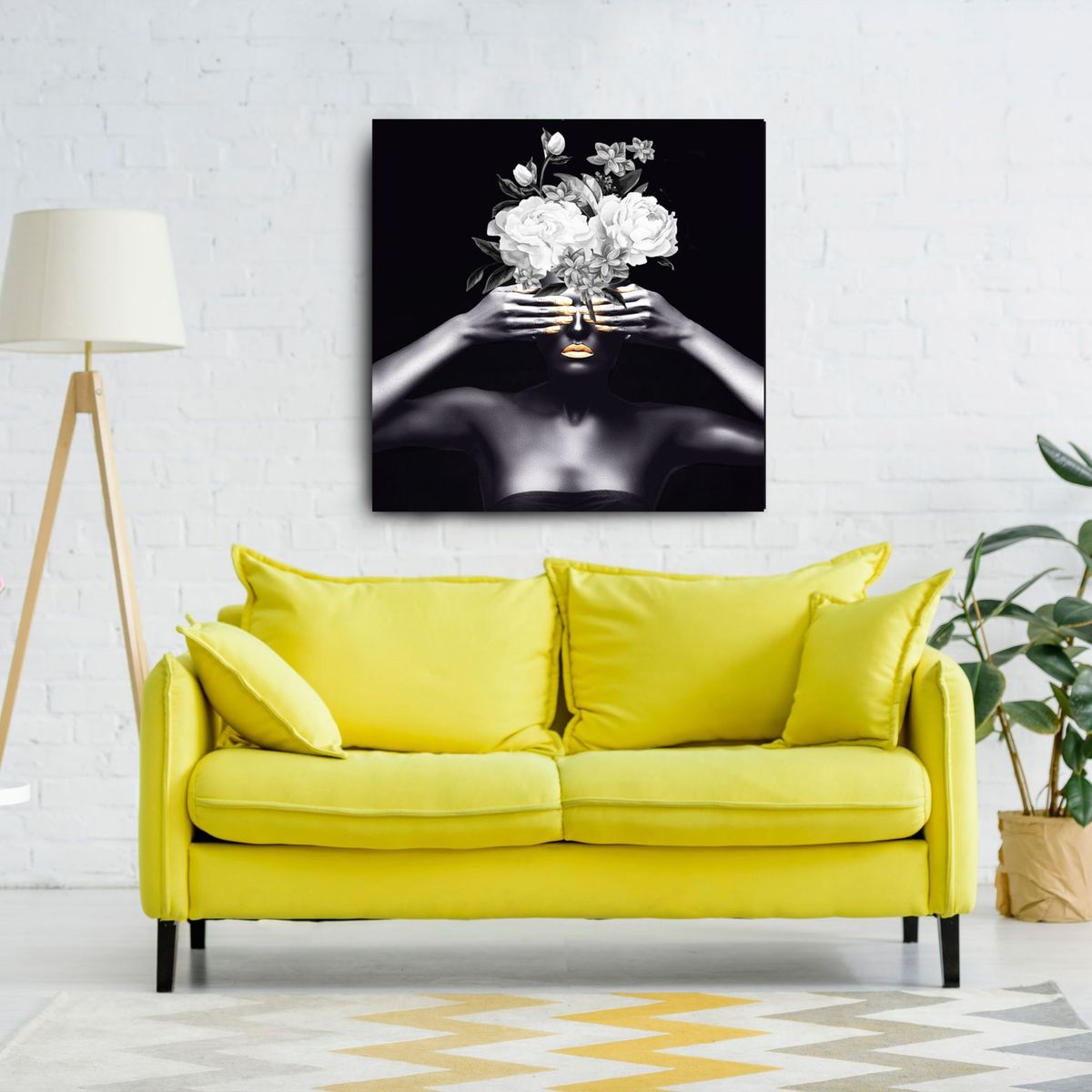 Quadro 50x50  Mulheres Negras PB, marca Just Home Collection - Foto 2