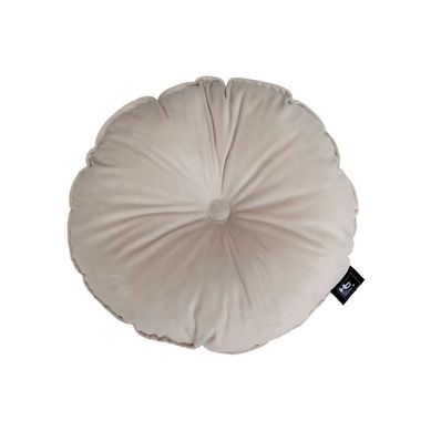 Almofada Veludo Redonda - Offwhite