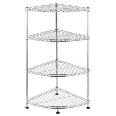 Estante Cromada 4 Nveis Esquina Just Home Collection