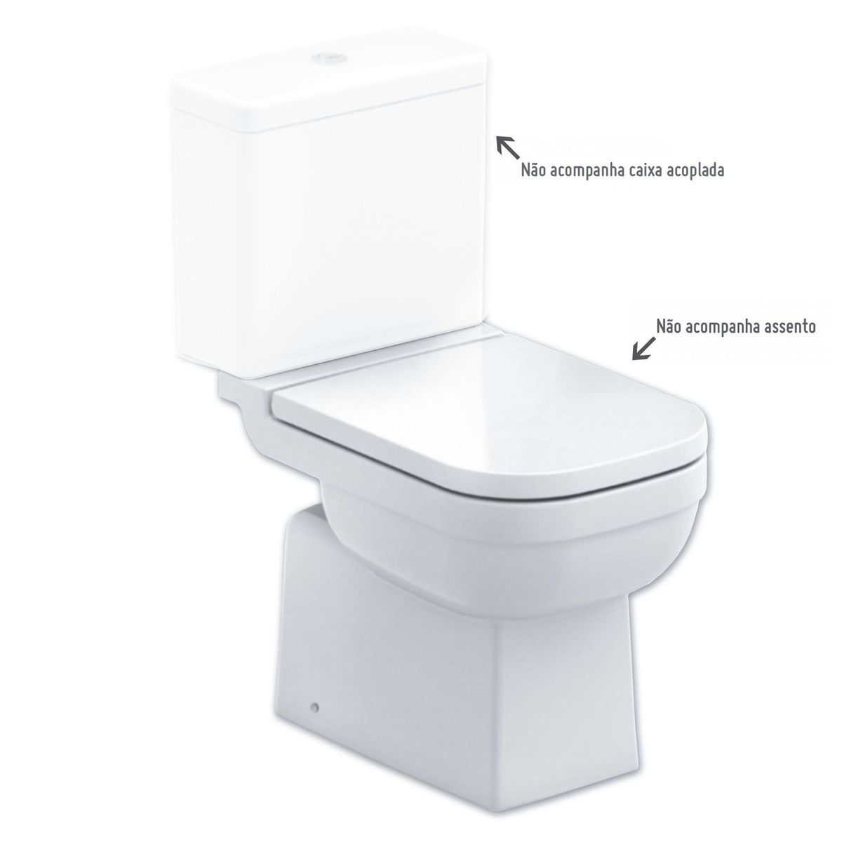 Vaso Sanitário para Caixa Acoplada Elite Branco Celite, marca Celite - Foto Principal