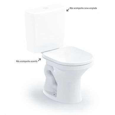 Vaso Sanitrio para Caixa Acoplada Net Rimless Branco Celite