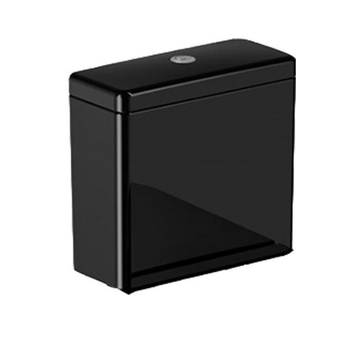 Caixa Acoplada 3/6 Litros para Vaso Sanitário Elite Preto Celite, marca Celite - Foto 2