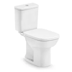 Kit Vaso Sanitário com Caixa Acoplada e Assento Branco Duplo Acionamento 3/6L Saída Vertical Square Roca