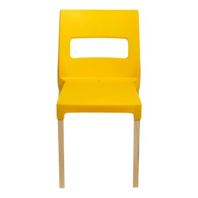 Cadeira Vezo Wood Amarelo I'M In
