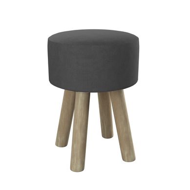 Puff P Palito Turim  28X28 Veludo Preto
