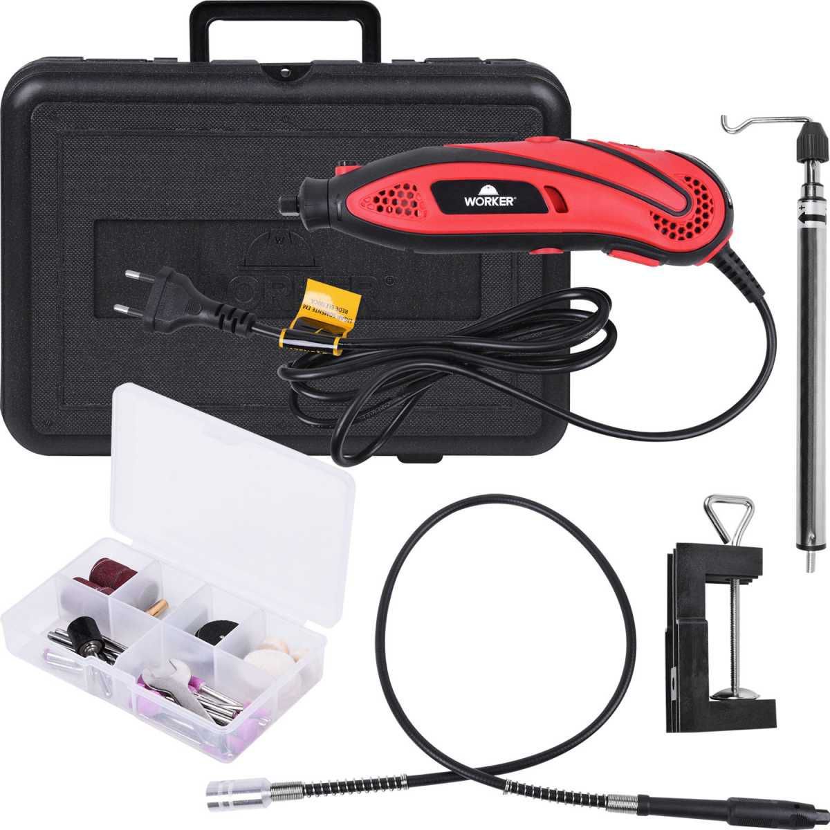 Microrretífica 130 W - 40Peças  220 V, marca Worker - Foto Principal