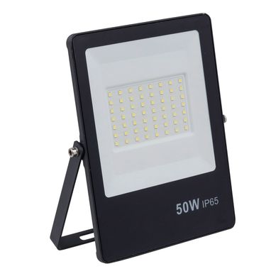 Refletor Slin Preto 6500K 50W Biv IP65