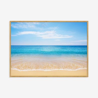 Quadro com Vidro Praia Mar 3 50x70cm Artimage