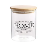 Pote de Vidro com Tampa de Bambu Hermético 700 ML