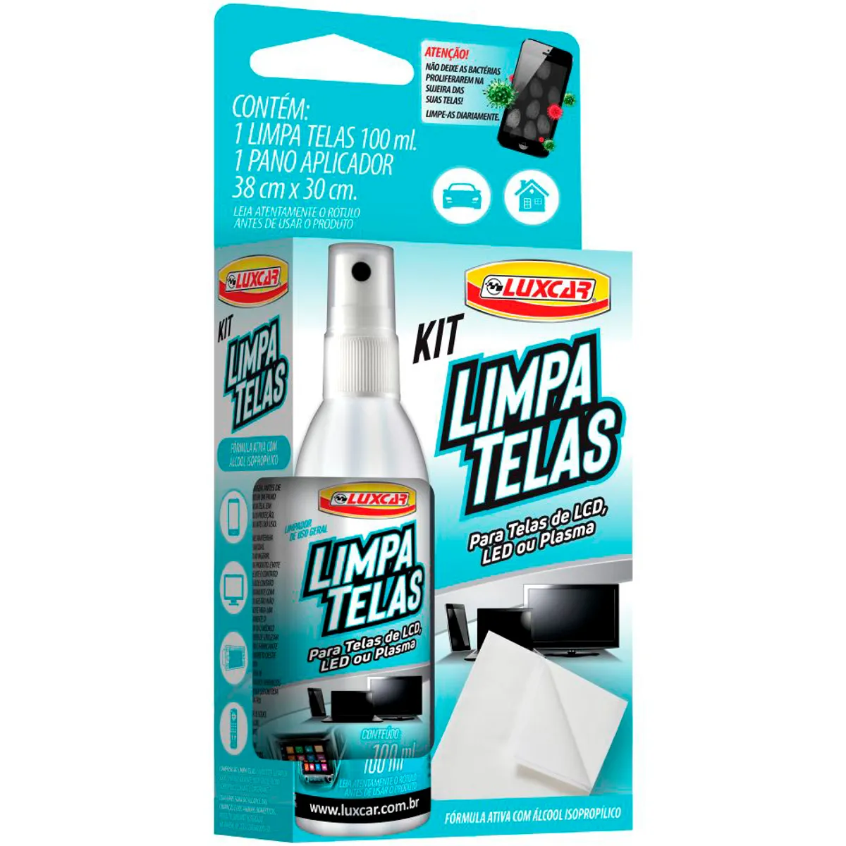 Kit Limpa Telas, marca Luxcar - Foto Principal