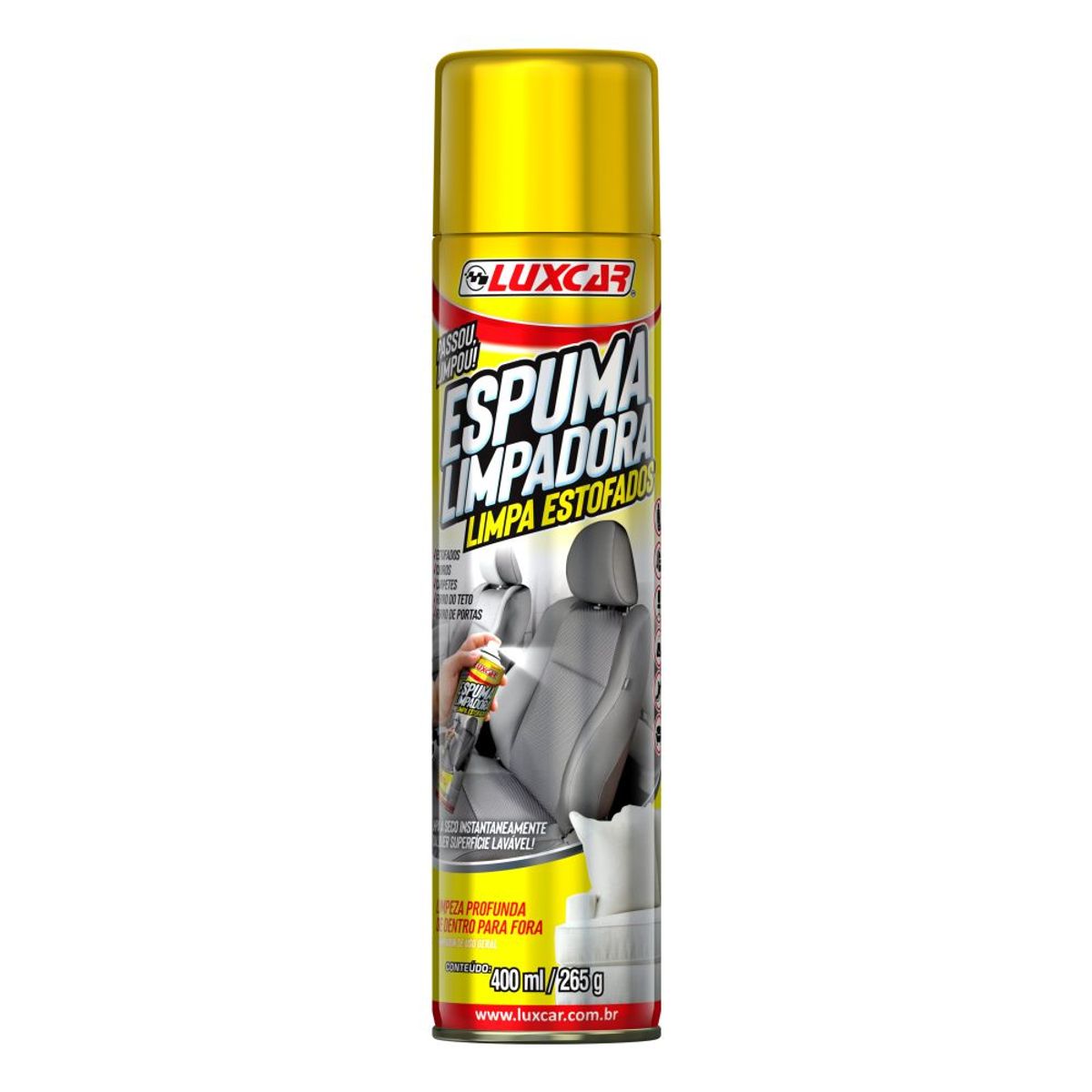 Limpa Estofados Spray 400 Ml, marca Luxcar - Foto Principal