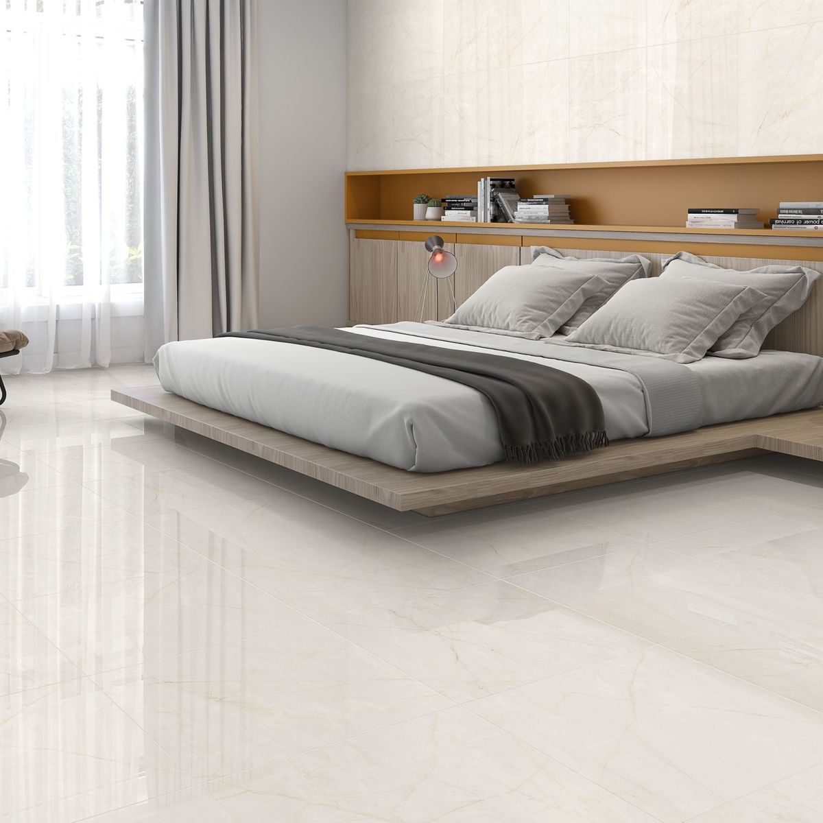 Piso Crema Marfil 56x56cm Caixa 2,21, marca  - Foto Principal