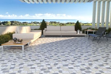 Piso Cermico Acetinado 58x58cm HD 57084 Bellacer
