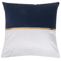 Almofada Bicolor 45x45 Azul Homy