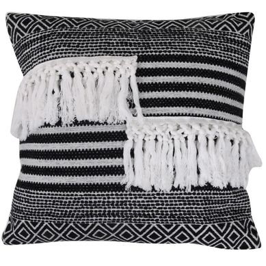 Almofada Focal tnica 1 45x45 Preto Homy