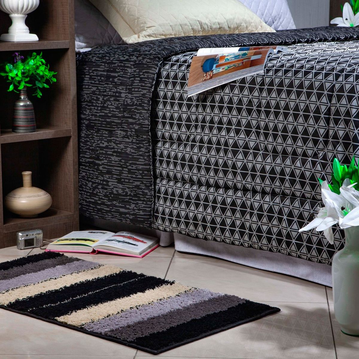Tapetinho Classic Design 50x100cm Preto Oásis, marca Oásis - Foto Principal