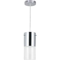 Pendente First Ø10Xh23Cm 1 Luz E27 1/2 Cromo