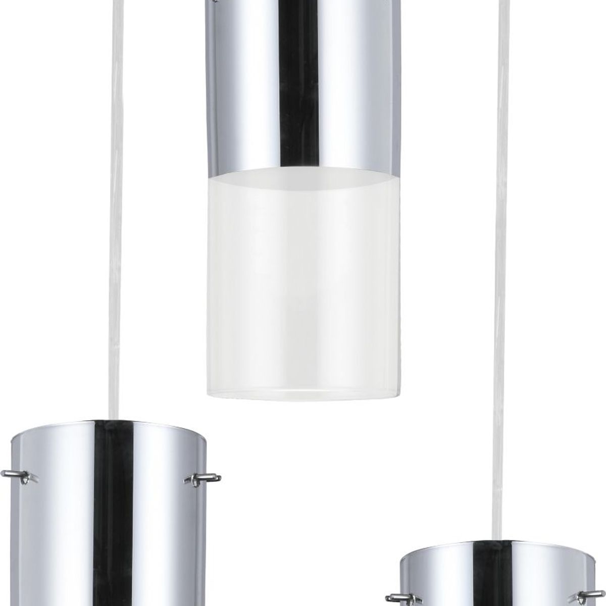 Pendente First Ø28Xh23Cm 3 Luzes E27 1/2 Cromo, marca Bronzeart - Foto 2