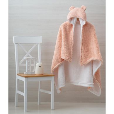 Manta Infantil com Capuz Sherpa Pink Homy