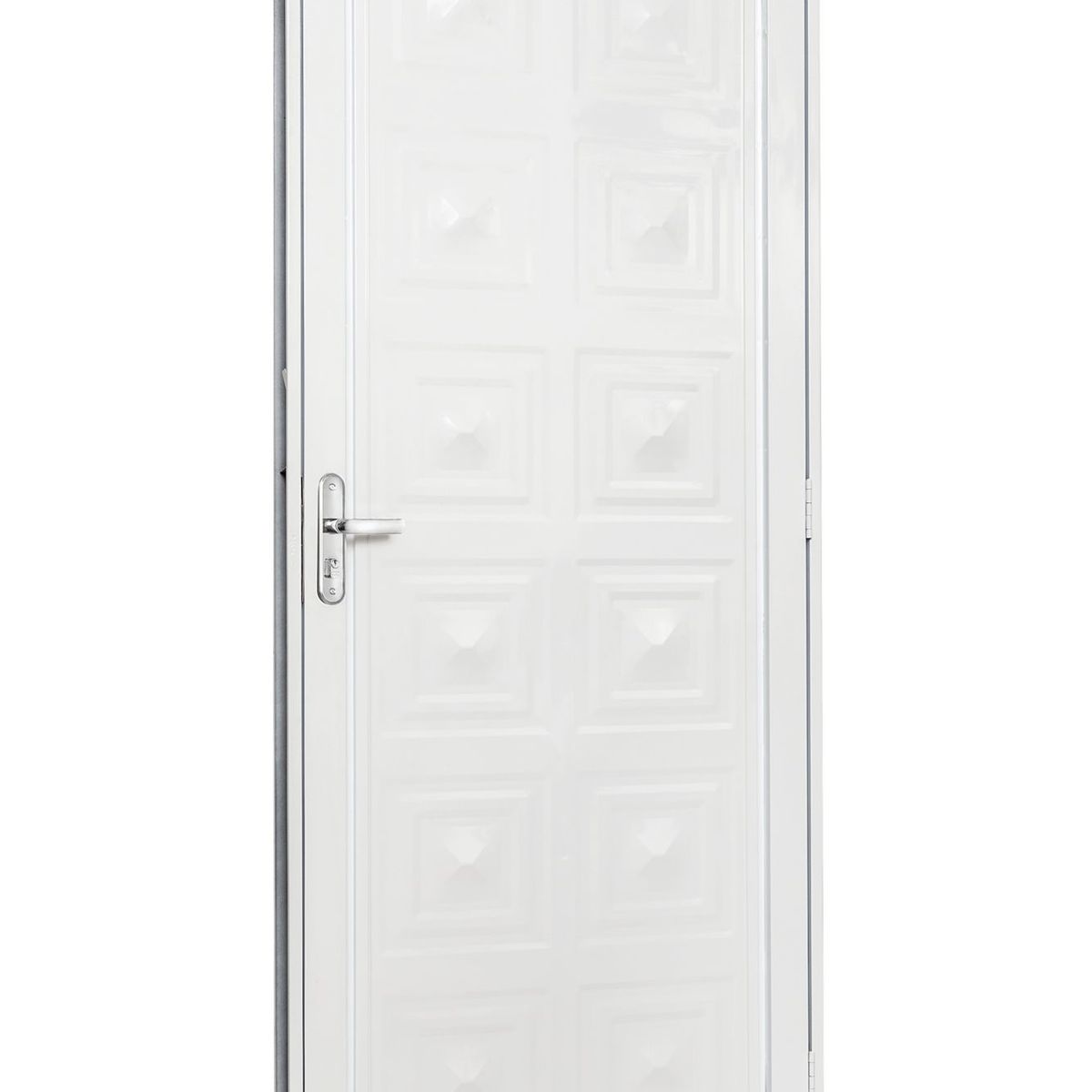 Porta Diamante Aço Branco Esquerda 215x83x12cm Qualitysol, marca Ramassol - Foto Principal
