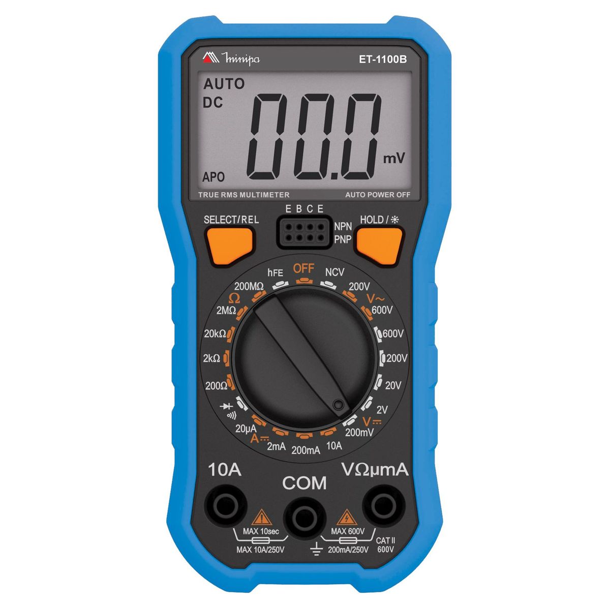 Multímetro Digital 600V AC DC com NCV Minipa, marca MINIPA - Foto Principal