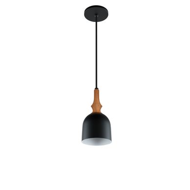 Pendente Jojo madeira preto fosco 1xE27