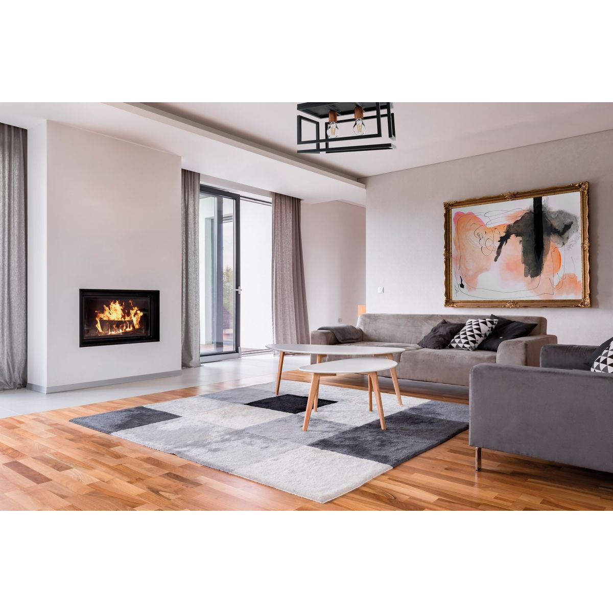 Plafon Box 2xE27 Sobrepor Retangular Preto Box OR508 Orluce, marca ORLUCE - Foto Principal