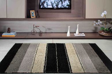 Tapete Classic Design 100x150cm Preto Osis