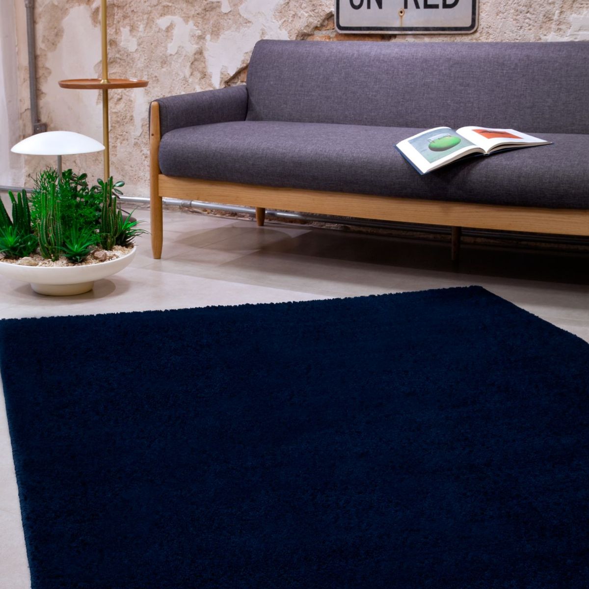 Tapete Classic 100x150cm Marinho Oasis, marca Oasis - Foto 2
