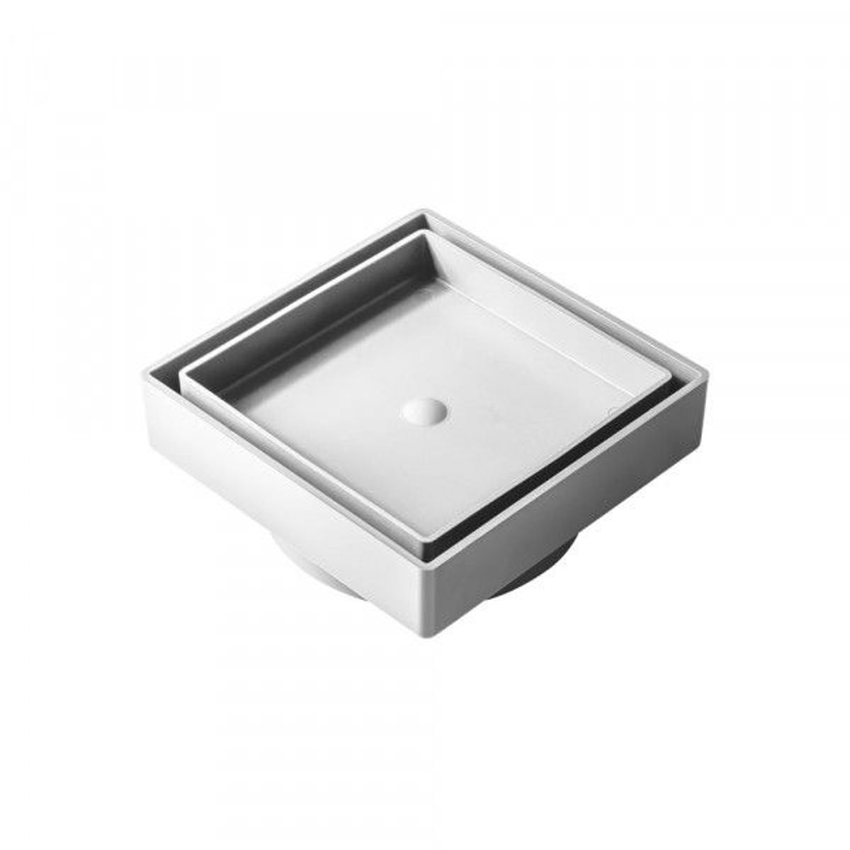 Ralo Plástico Ocúlto 10x10 Branco Gemell, marca Gemell - Foto Principal