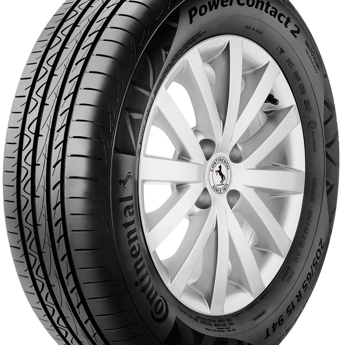 Pneu Aro 15 195/65R15 91H PowerContact 2 Continental, marca Continental - Foto Principal