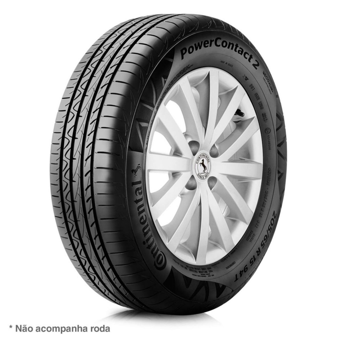 Pneu Aro 16 205/55R16 91V FR PowerContact 2 Continental, marca Continental - Foto Principal