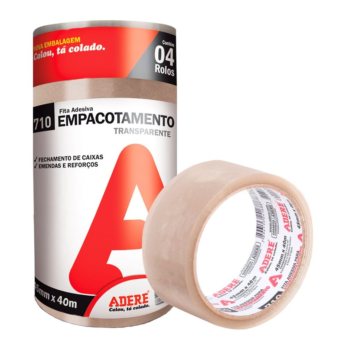 Fita Adesiva Transparente 45mmx40m Adere, marca Adere - Foto 2