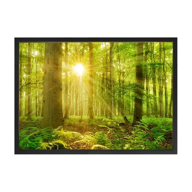 Quadro Decorativo 70X50 cm rvores VIII Verde Arte Prpria