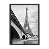Quadro Decorativo 50X50 cm Cidades II Preto Arte Própria