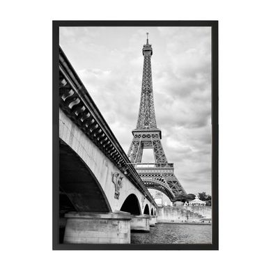 Quadro Decorativo 50X50 cm Cidades II Preto Arte Prpria