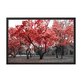 Quadro Decorativo 60X90 cm Árvores II Rosa Arte Própria