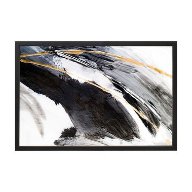 Quadro Decorativo 60X90 cm Abstrato I Preto Arte Prpria
