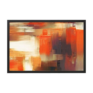 Quadro Decorativo 60X90 cm Abstrato VI Vermelho Arte Prpria