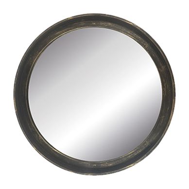 Espelho Circle Vintage 55X55cm Preto Arte Prpria